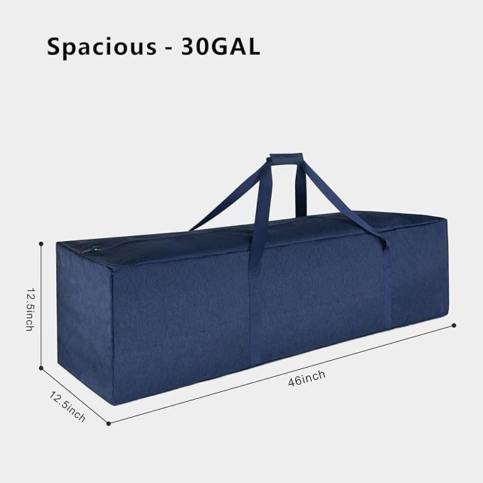 TOPDesign 46 Inch Extra Large Zippered Duffel Bag for Travel Camping Sports Equipment Storage