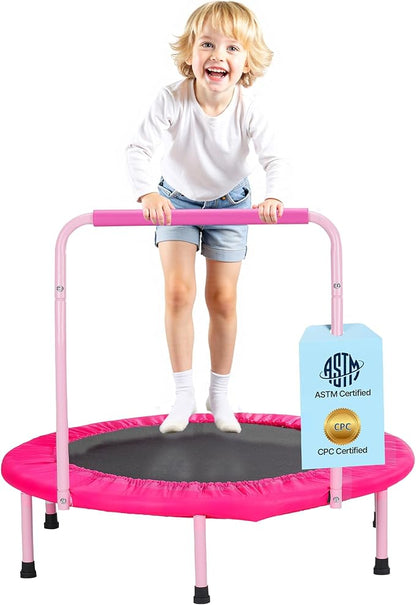 VEVOR 3FT Trampoline 36" Indoor/Outdoor for Toddlers, Foldable Mini Baby With Foam Handle