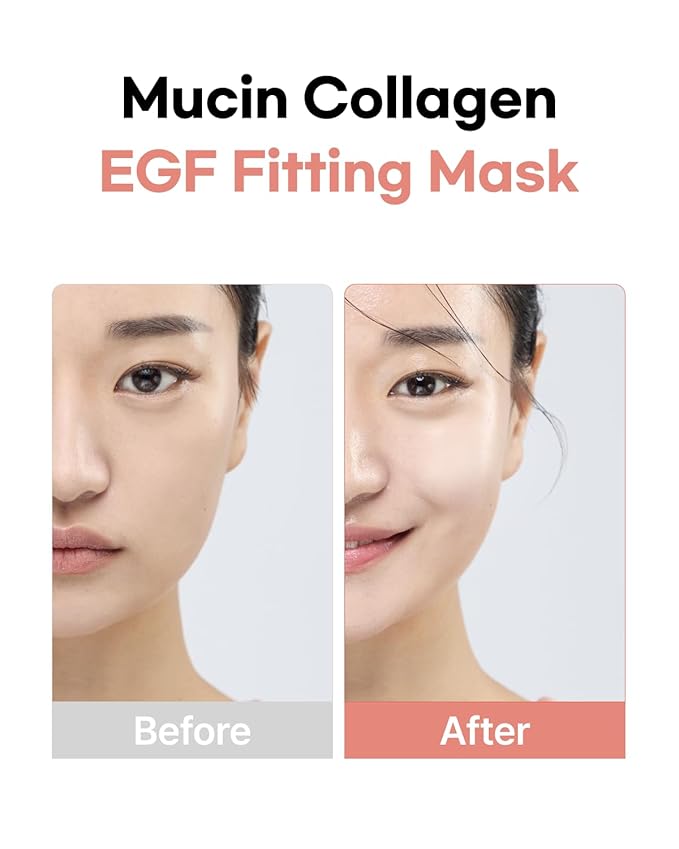 Mucin Collagen EGF Mask (Plant Mucin & 7 Collagen Complex) Hydrogel Sheet for Overnight