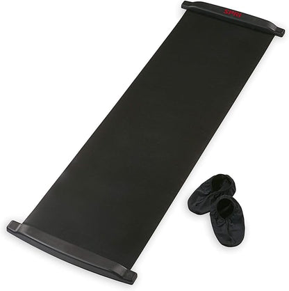 SPRI Slide Board (71" L x 20" W) with End Stops, Sliding Booties, Mesh Carrying Bag and Exercise