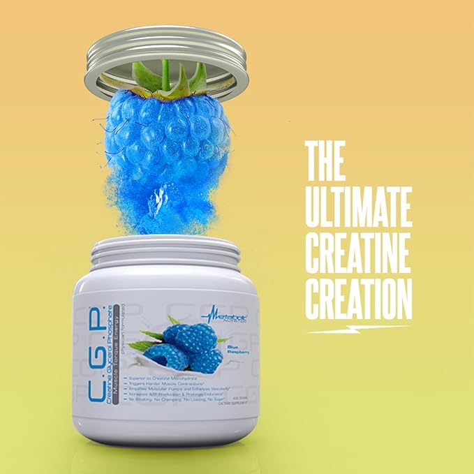 Metabolic Nutrition, CGP, Creatine Glycerol Phosphate, 100% Micronized Creatine Powder, Pre Intra