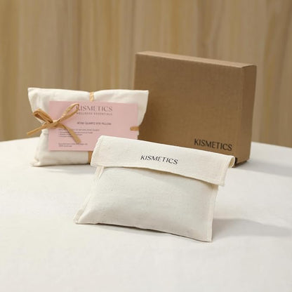 Weighted Eye Pillow for Relaxation, Sleeping, Yoga, SPA and Travelling, 100% Natural Clear