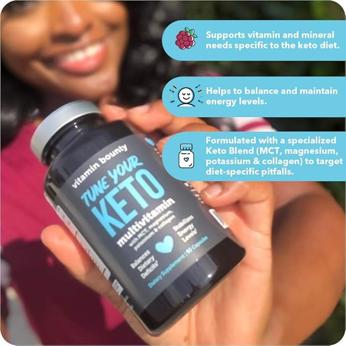 Vitamin Bounty Tune Your Keto Multivitamin with Magnesium & Potassium - Daily Supplements for Men &
