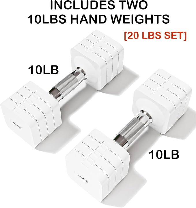 15LB 20LB 40LB 50LB Adjustable Dumbbell Set Free Weights Dumbbells Set for Women Men Hand Weights