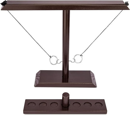DreamToyz Ring Toss Games for Adults, Yard Games, Patio Decor, Outdoor Indoor Games, Wooden Hook