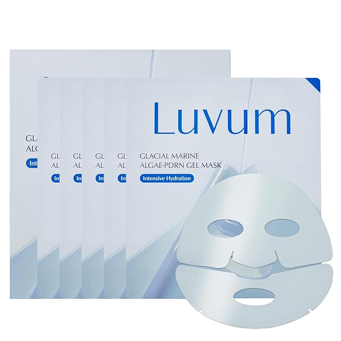 Glacial Marine Algae-PDRN Gel Mask, Algae PDRN, Mineral Rich Water, Overnight Hydrogel Mask, 4+1
