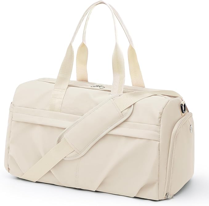 Gym Bag for Women Men with Shoe Compartment, Sport Duffel Bag, Waterproof Travel Weekender