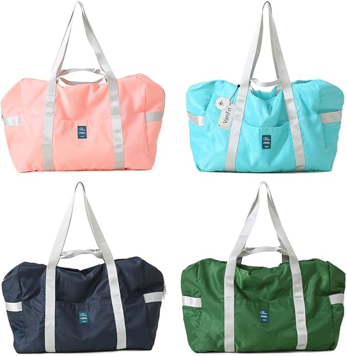 VanFn Foldable Travel Duffel Bag, Sports Duffels Gym Bag, Rainproof Nylon Totes, Sports Shoulder