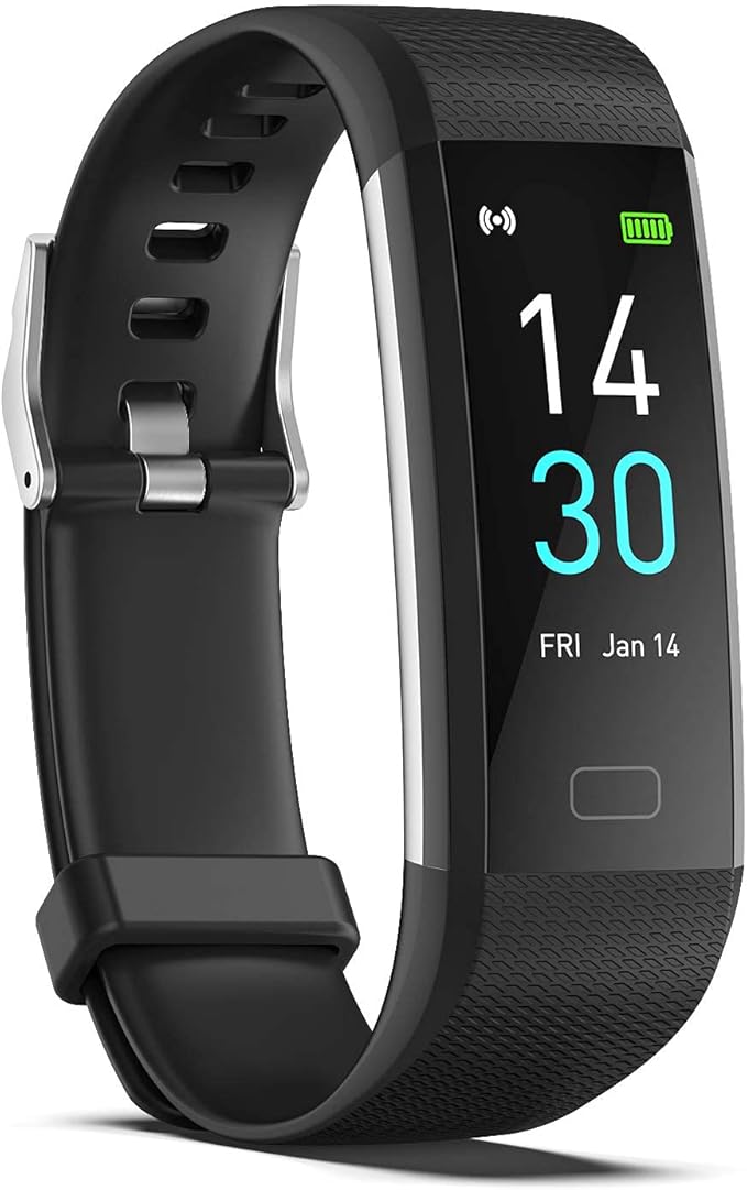 ENGERWALL Fitness Tracker with Step Counter/Calories/Stopwatch, Activity Tracker with Heart Rate