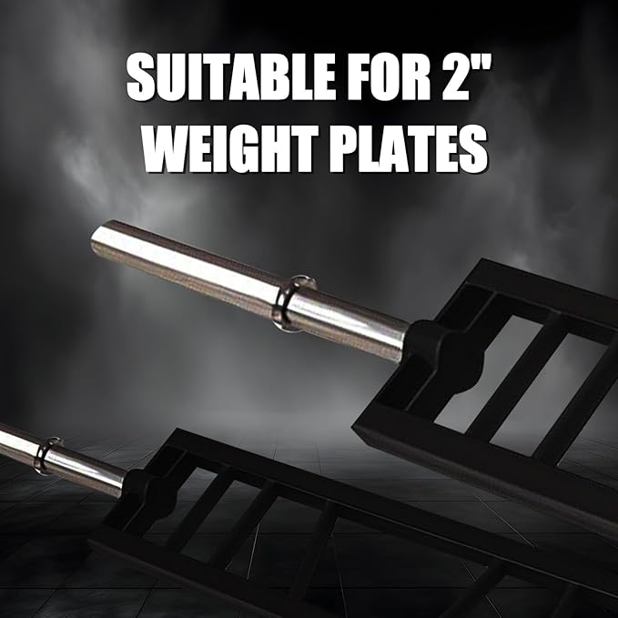 Multi Grip Barbell Swiss Bar | Cambered Barbell Multi Grip Olympic Barbell, Fits 2-inch Olympic