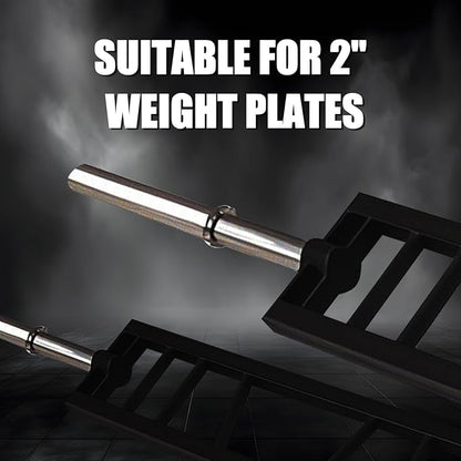 Multi Grip Barbell Swiss Bar | Cambered Barbell Multi Grip Olympic Barbell, Fits 2-inch Olympic