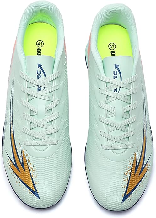 Men's High Top Soccer Shoes FG Long Spikes Adult Football Shoes Lightweight Professional Athletic