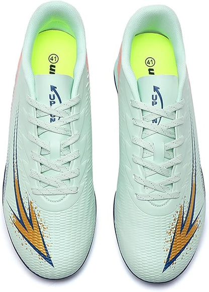 Men's High Top Soccer Shoes FG Long Spikes Adult Football Shoes Lightweight Professional Athletic
