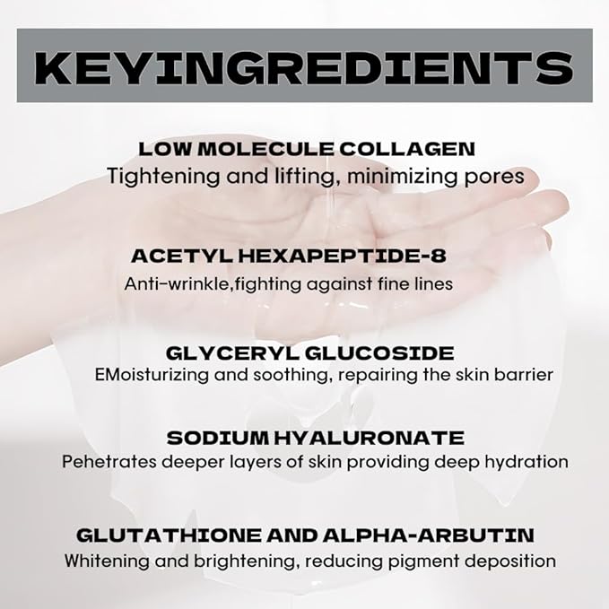 Collagen Face Mask Hydrating Overnight Collagen Face Mask (6 pcs/1 Box) Deep Collagen Anti Wrinkle
