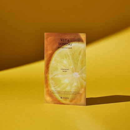 LEADERS Vita Toning Skin Renewal Mask ??Nourishing & Revitalizing Sheet Mask for Healthy Skin |