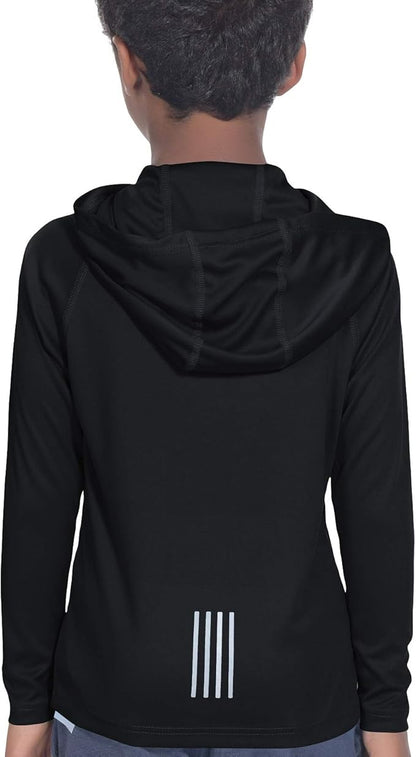 Hoodies for Boys Outdoor Recreation Shirts - Youth Athletic Tops Sun Protection UPF 50+