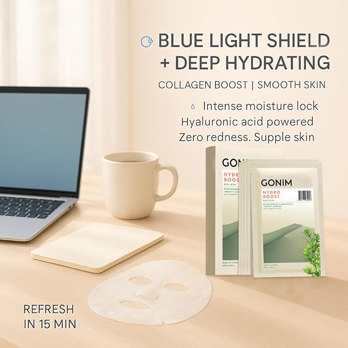 Face Mask Korean Skin Care with Hyaluronic Acid & Collagen Activation- Face Masks Skincare