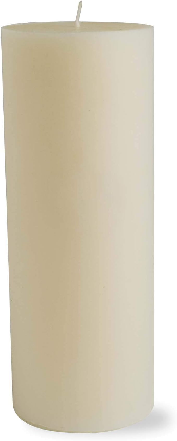 TAG Chapel 3X8 Ivory Pillar Paraffin Wax Candle Unscented Drip-Free Long Burning 115 Hours For Home