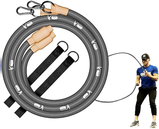 Gronk Fitness Inertia Wave Edition | Dynamic Rubber Battle Ropes Alternative for Home and Gym |