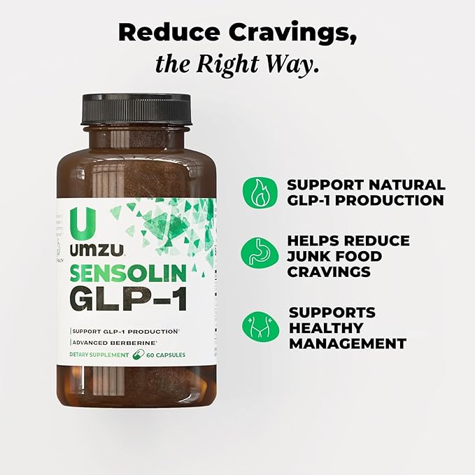 UMZU Sensolin GLP-1 Metabolic Support Supplement, Boost GLP-1 Production, Reduce Food Noise