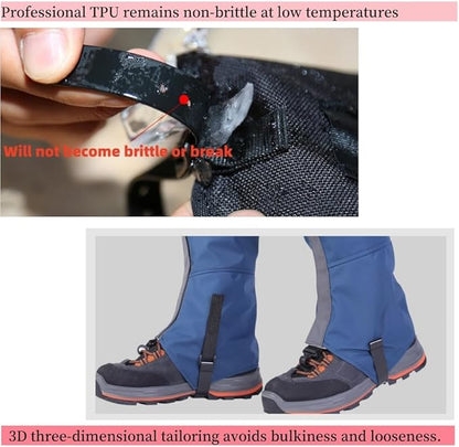 Waterproof Gaiters,Hiking Gaiters,Lightweight Adjustable Leg Gaiters for Men Women,Available in All