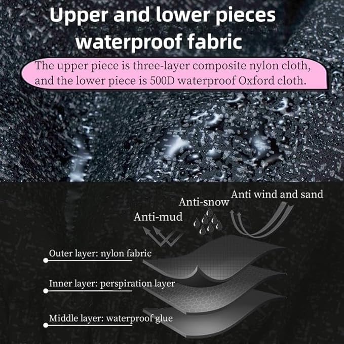 Leg Gaiters, Waterproof,Lightweight and Adjustable, Snow Boot Gaiters, for Men and Women Hiking