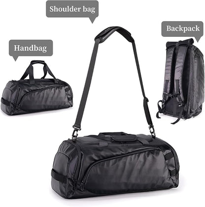 Duffle Bag for Travel, Carry on Gym Bag for Men, Waterproof Sport Bags with Shoe Compartment, 40L