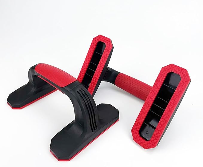 Push Up Bar Detachable Portable Lightweight Pushup Handles with Non-Slip Base & Ergonomic Grips for