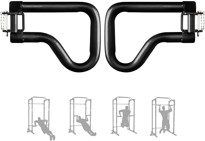Yes4All Power Rack J-Hooks & Attachments ??Heavy Duty Barbell Holders Compatible with 2x2 & 3x3