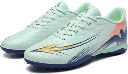 Men's High Top Soccer Shoes FG Long Spikes Adult Football Shoes Lightweight Professional Athletic
