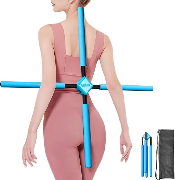 Back Straightener Posture Corrector|Yoga Stick Stretching Tool for Women and Men|Portable Posture