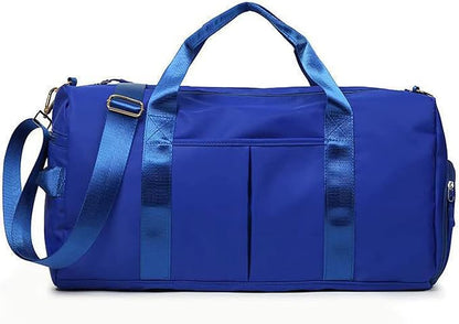 KARRESLY Sports Gym Bag for Women Travel Duffel Bag with Wet Pocket and Shoes Compartment for