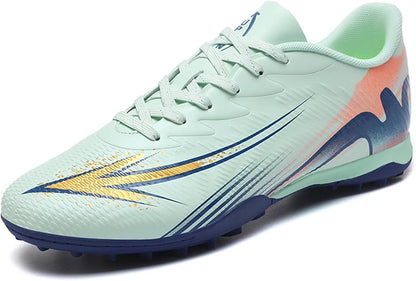 Men's High Top Soccer Shoes FG Long Spikes Adult Football Shoes Lightweight Professional Athletic