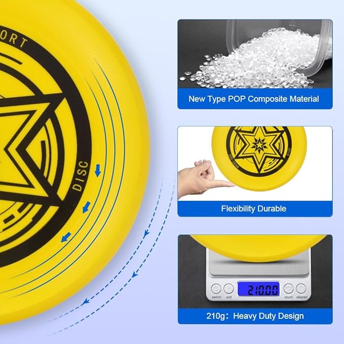 Eastgoing Beach Outdoor Flying Disc – 210 Gram, 11 Inch Heavyweight Flying Disc, Designed for