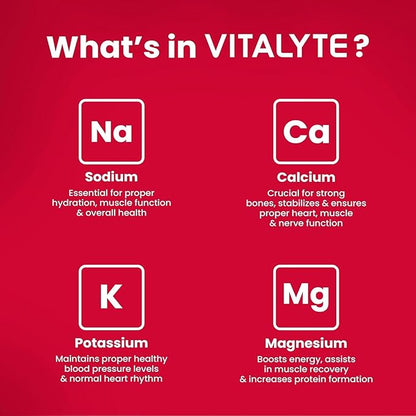 Vitalyte Electrolyte Powder Drink Mix, Isotonic Electrolyte Hydration Mix, Gluten Free Post Workout