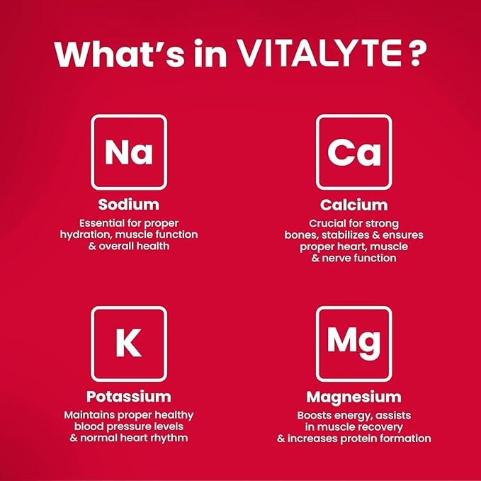Vitalyte Electrolyte Powder Drink Mix, Isotonic Electrolyte Hydration Mix, Gluten Free Post Workout