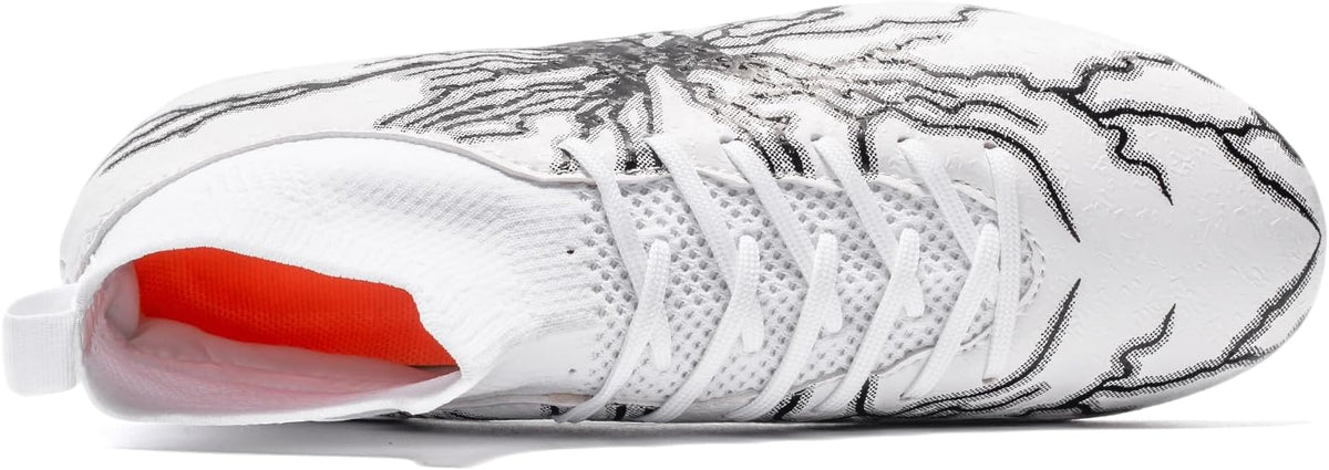 Kids Soccer Cleats Boys Girls Training Football Cleats Youth High-top Soccer Shoes for Little/Big