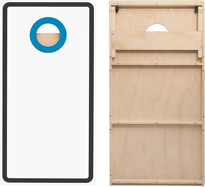 Cornhole Board Set - No Bounce,Regulation Size 4x2 ft,Made of 1/2" Pine Plywood,UV Printing