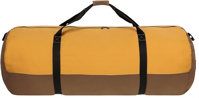 WHITEDUCK Heavy Duty Canvas Duffel Bag for Men and Women - Foldable Military Army Style Duffel Bag