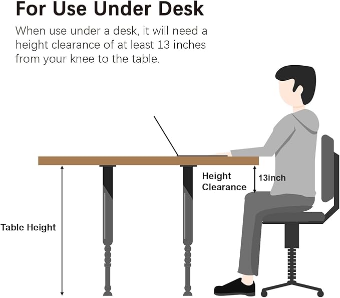 Mini Exercise Bike, himaly Under Desk Bike Pedal Exerciser Portable Foot Cycle Arm & Leg Peddler