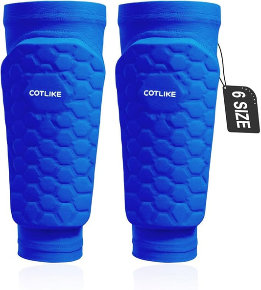 Soccer Shin Guards for Kids Youth Adults, Shin Guard Soccer Sleeves for 2-18 Years Old Boys Girls