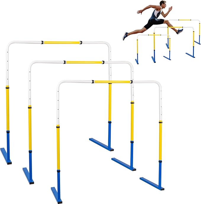 Adjustable Height Hurdles Track and Field,Detachable Agility Speed Jumping Training Equipment for