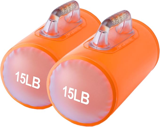 Water Dumbbells, Water Filled Training Dumbbells, Travel Weights Set, Adjustable Weights to 4-30