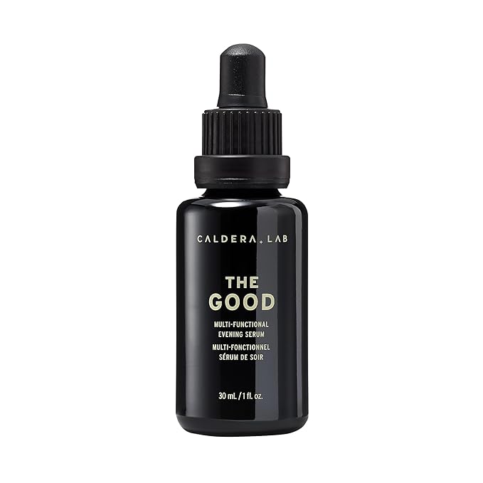 Caldera + Lab The Good | Men's Organic Moisturizing Face Serum for Dry, Sensitive, & Normal Skin