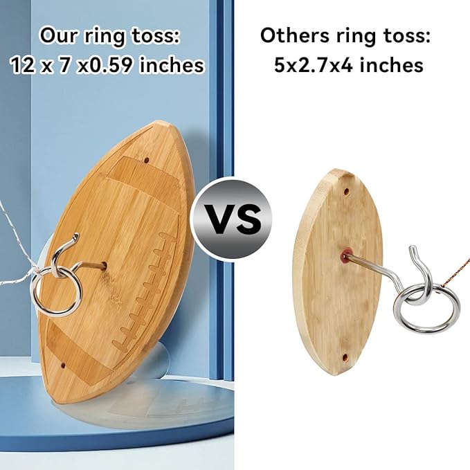 GSE Games & Sports Expert Ring Toss Game for Adults, Hook and Ring Toss Game Wall Mount for