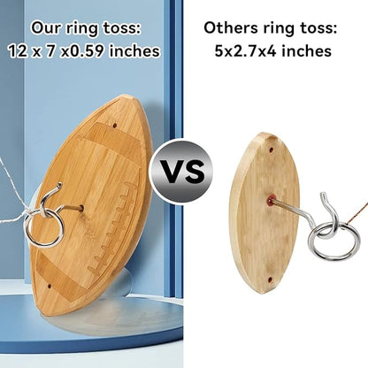 GSE Games & Sports Expert Ring Toss Game for Adults, Hook and Ring Toss Game Wall Mount for