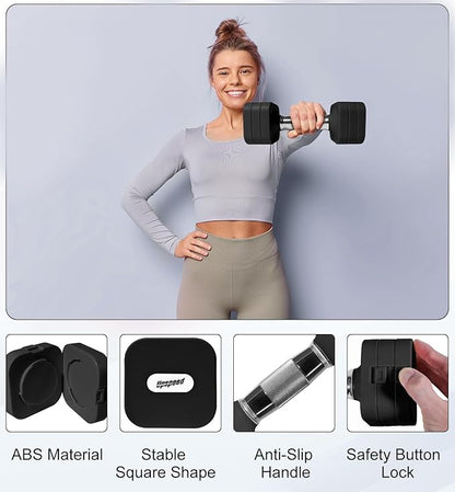 15LB 20LB 40LB 50LB Adjustable Dumbbell Set Free Weights Dumbbells Set for Women Men Hand Weights