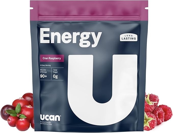UCAN Energy Powder, Cran-Raz, Keto, Sugar-Free Pre & Post Workout for Men & Women, Non-GMO, Vegan