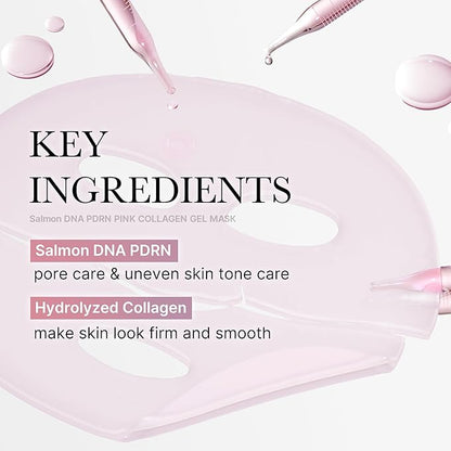 medicube Salmon DNA PDRN pink collagen jelly gel mask | overnight face mask for glass glow skin