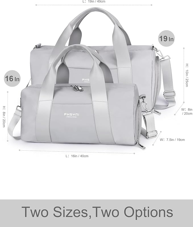 Compact Sports Gym Bag for Women and Men, Cute Mini Duffle Bag with Wet Pocket & Shoes Compartment